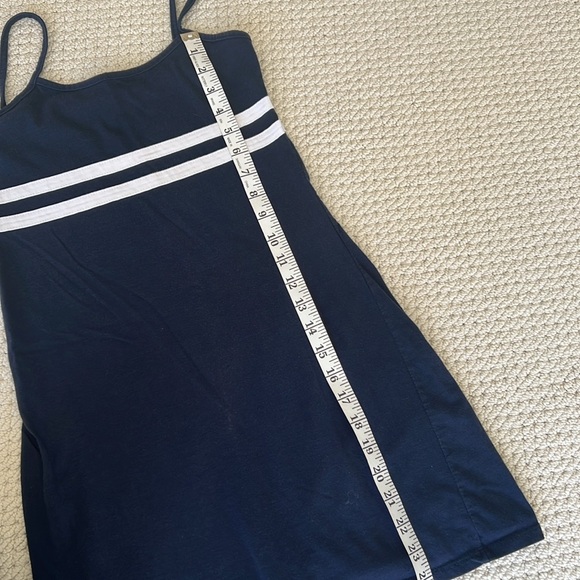 Brandy Melville Dark Blue Mini Dress with White Stripes - Picture 4 of 6